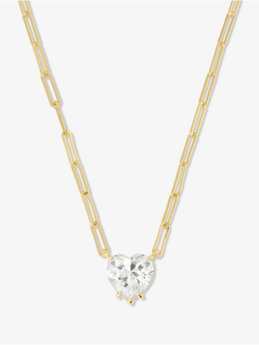 Melinda Maria Samantha Loves You More Necklace Gold|White Diamondettes